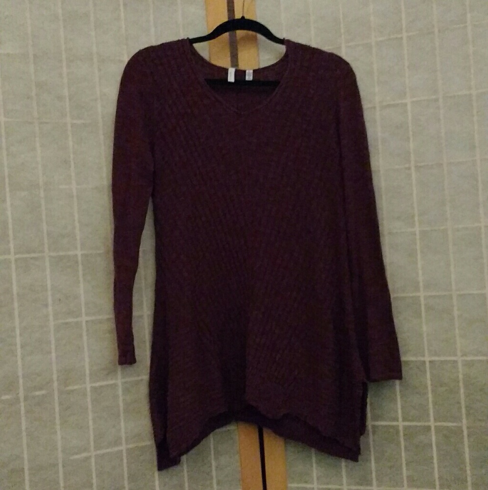 Purple knit tunic